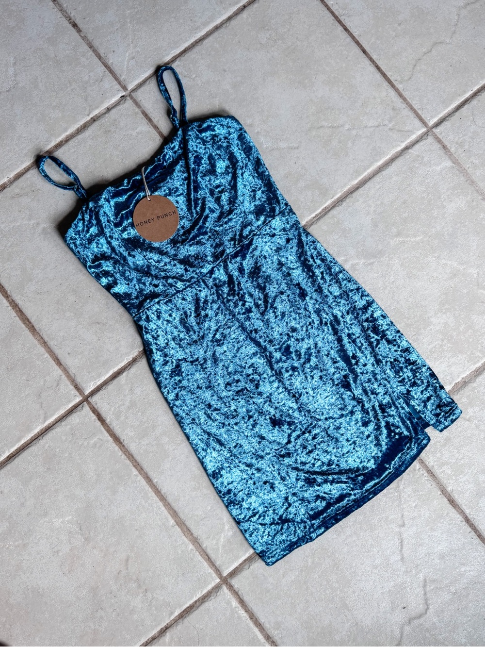 Honey Punch • Crushed Velvet Mini Dress